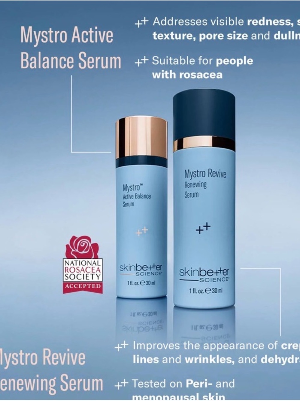 Mystro Revive Renewing Serum - Light Blue, purchased 6/26, NWT in box sealed